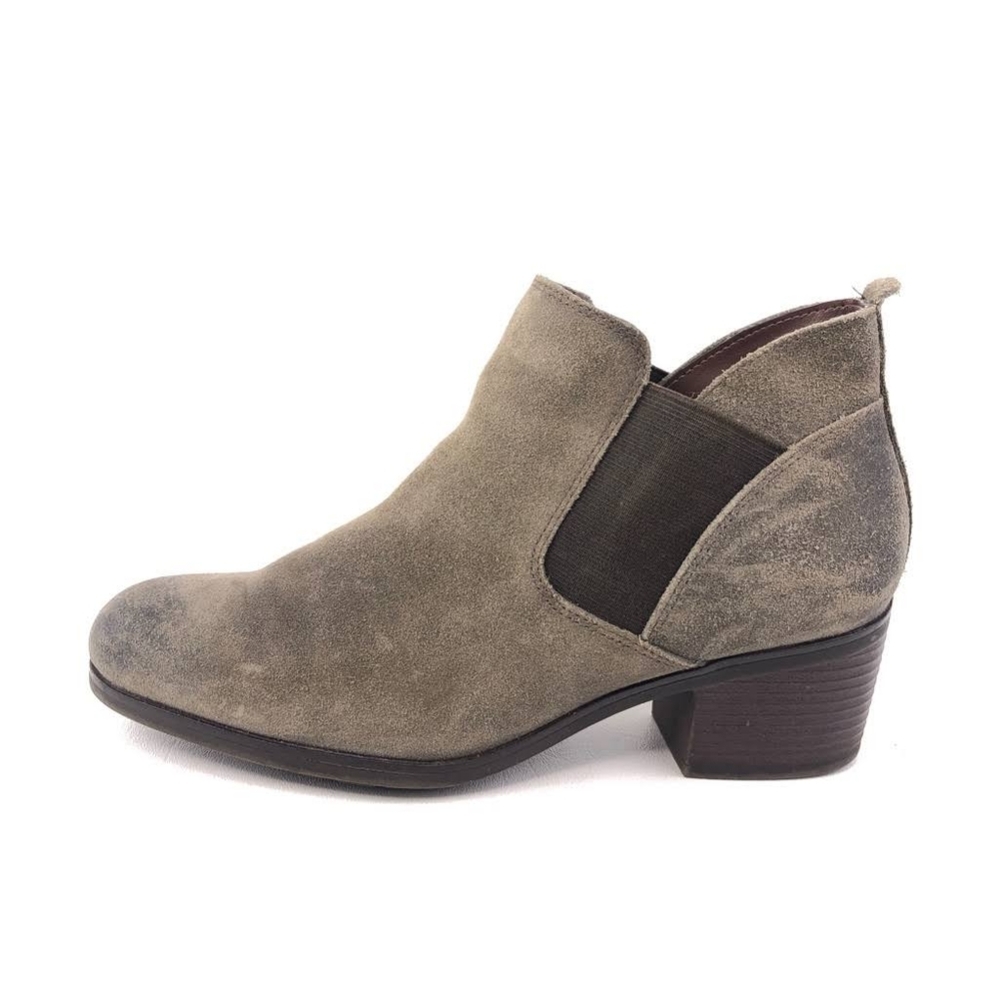 ROCKPORT NWOT Danii Chelsea Leather Ankle Boot Gray Burnished Leather Size 6.5